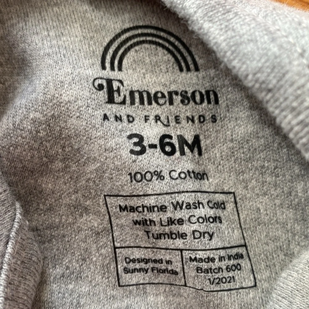 Emerson and Friends NWT Cotton Baby Joggers and Onesie Size 3-6 Months